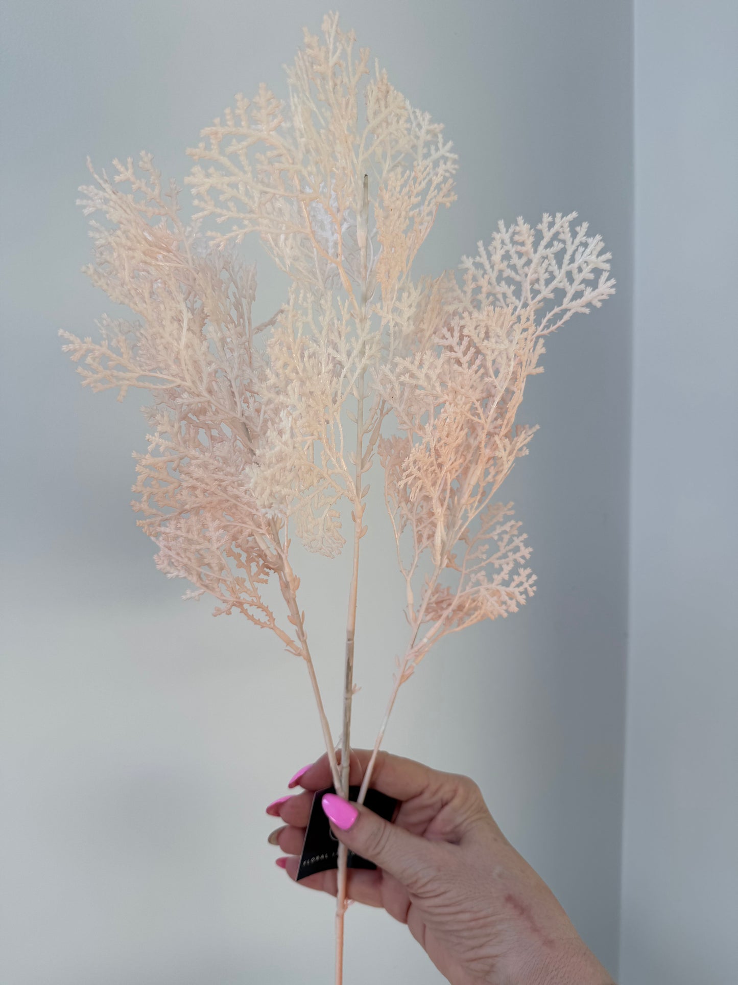 Coral fern Spray- Pink