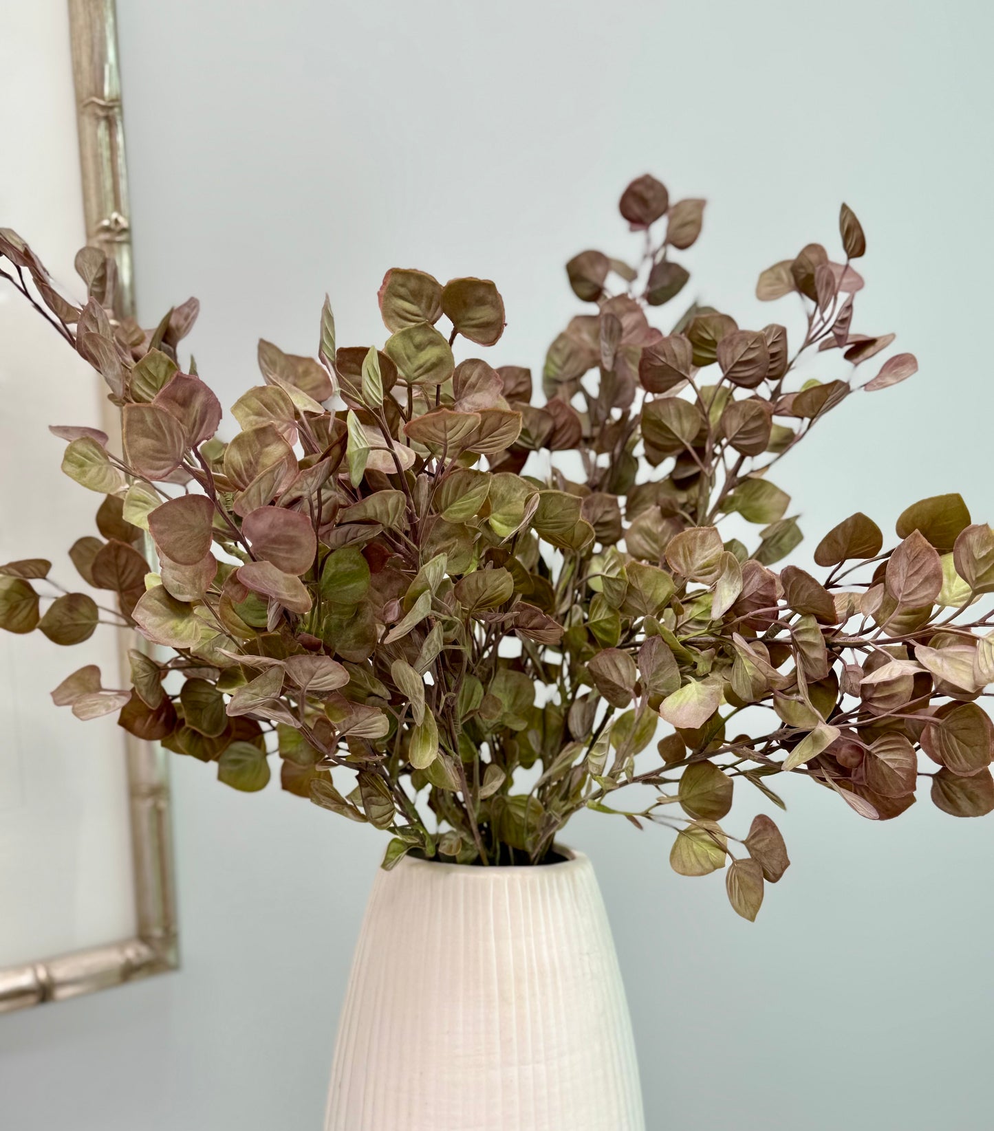 Cordate leaf spray-burgundy/green