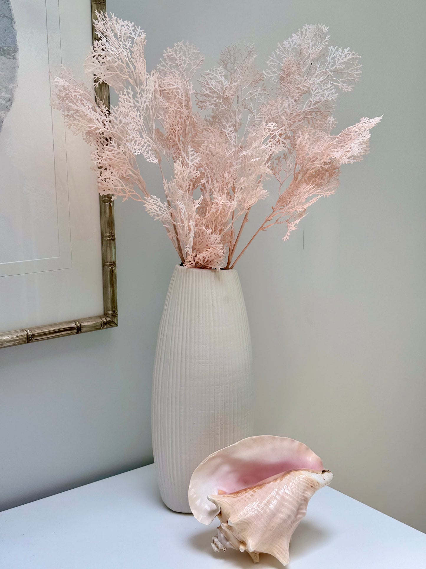 Coral fern Spray- Pink