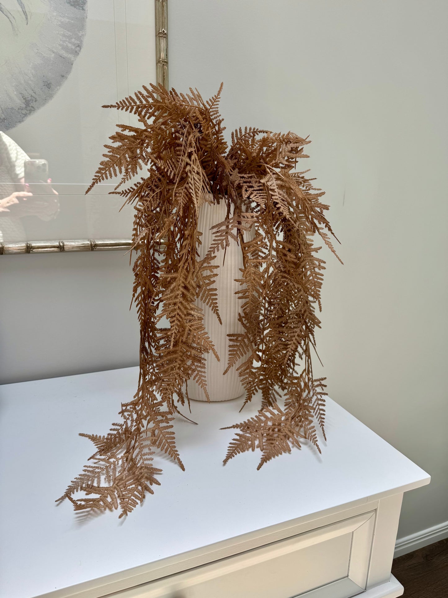 Hanging Fern- Toffee