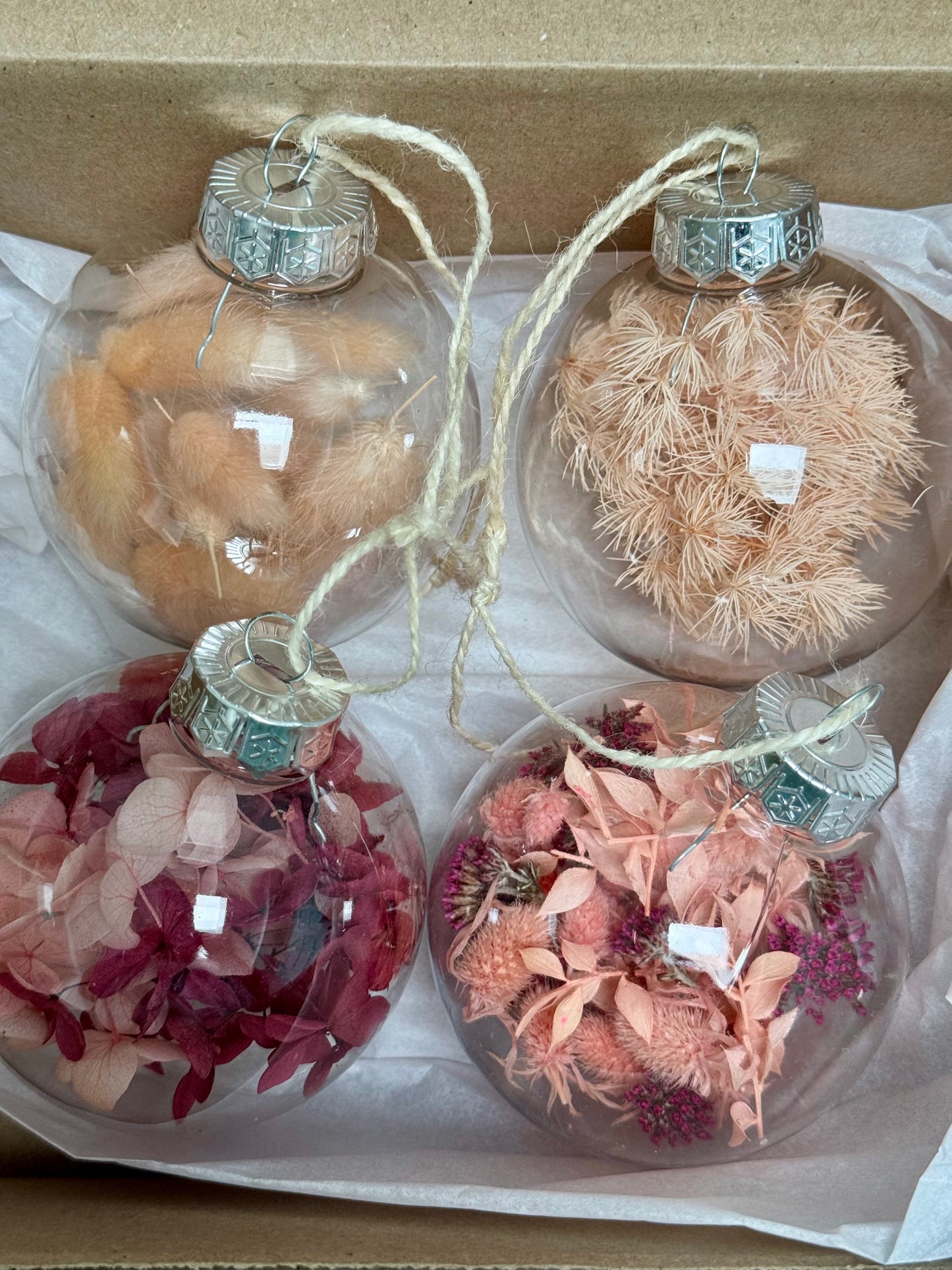 Floral Baubles-Set of 4