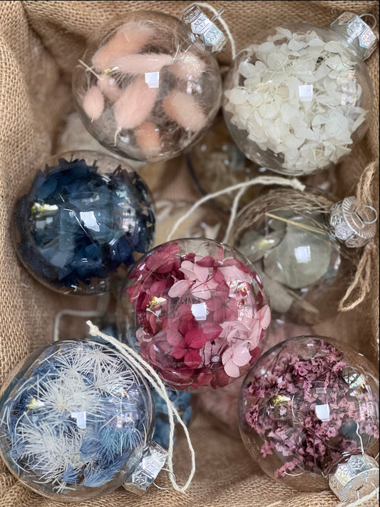 Floral Baubles-Set of 4