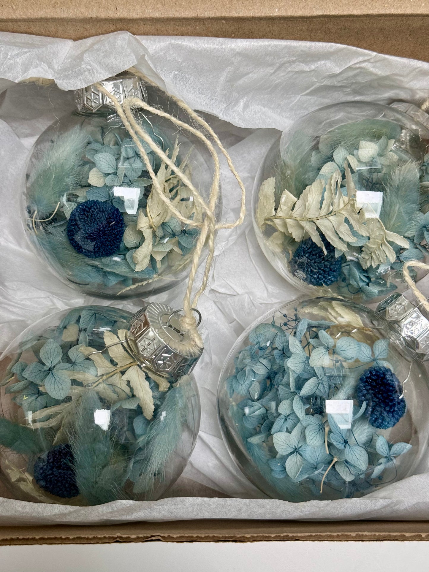 Floral Baubles-Set of 4