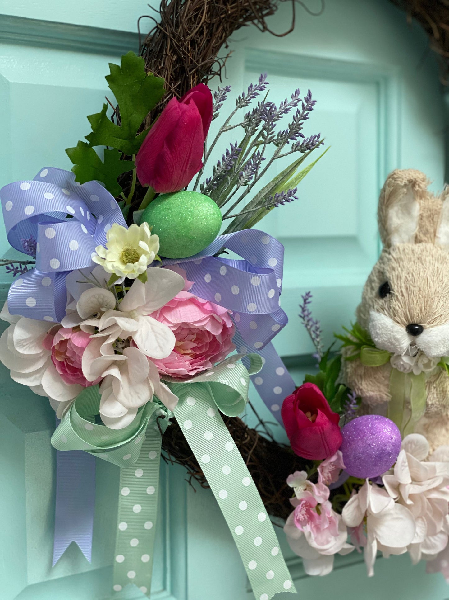 Pastel Bunny Easter Wreath