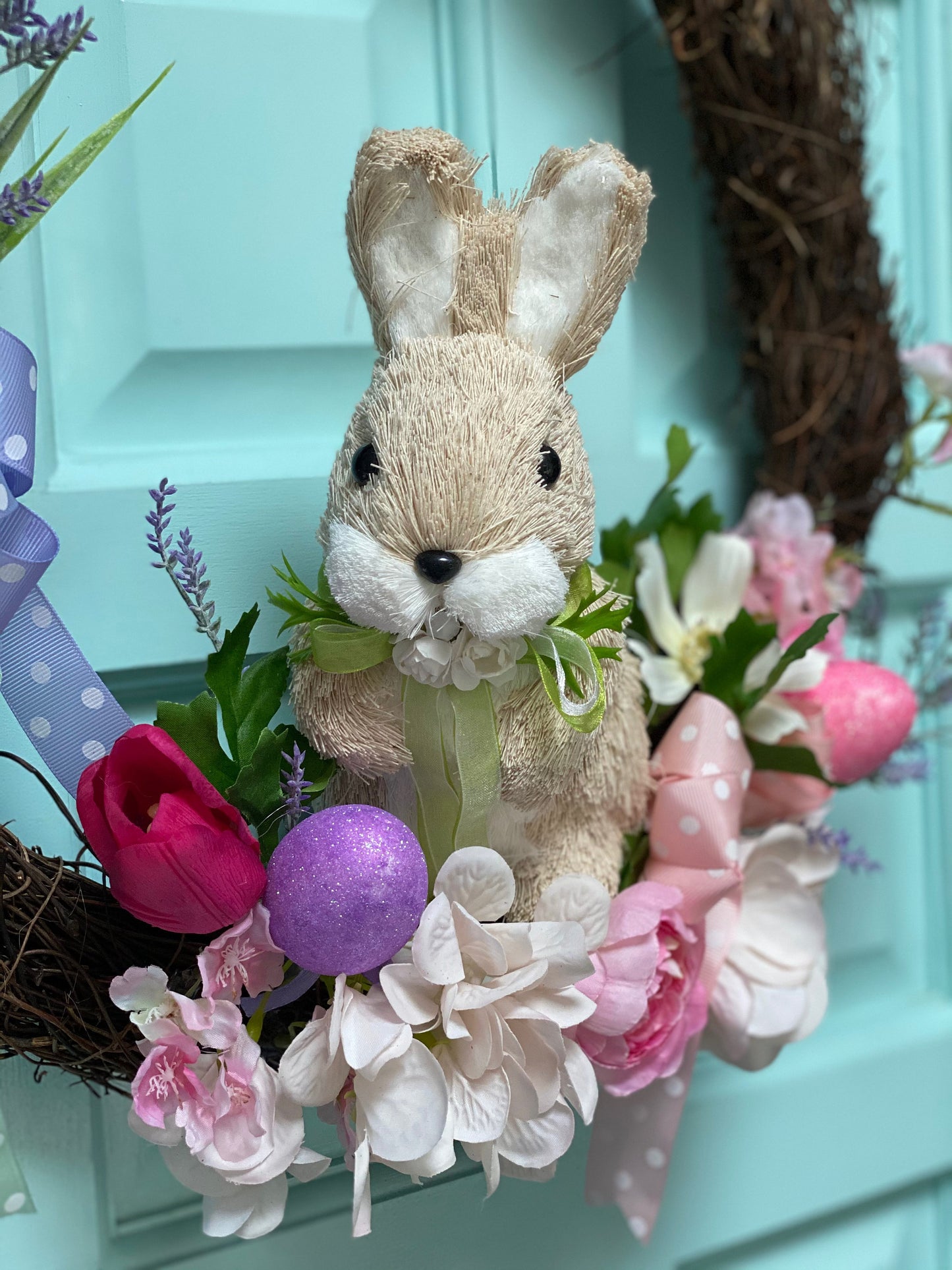 Pastel Bunny Easter Wreath