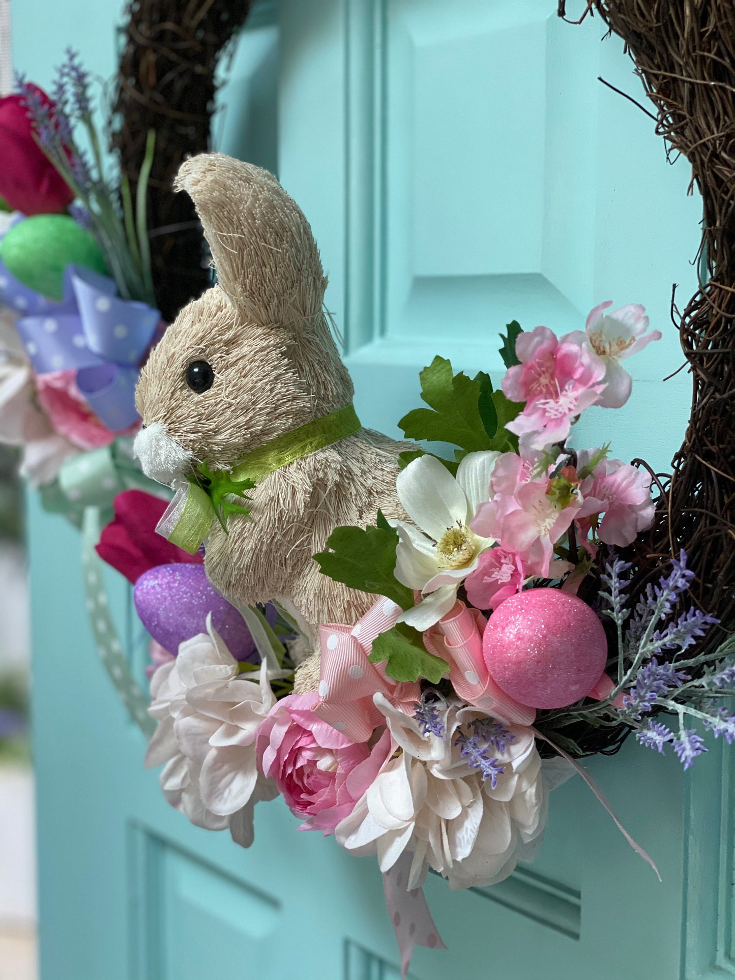 Pastel Bunny Easter Wreath